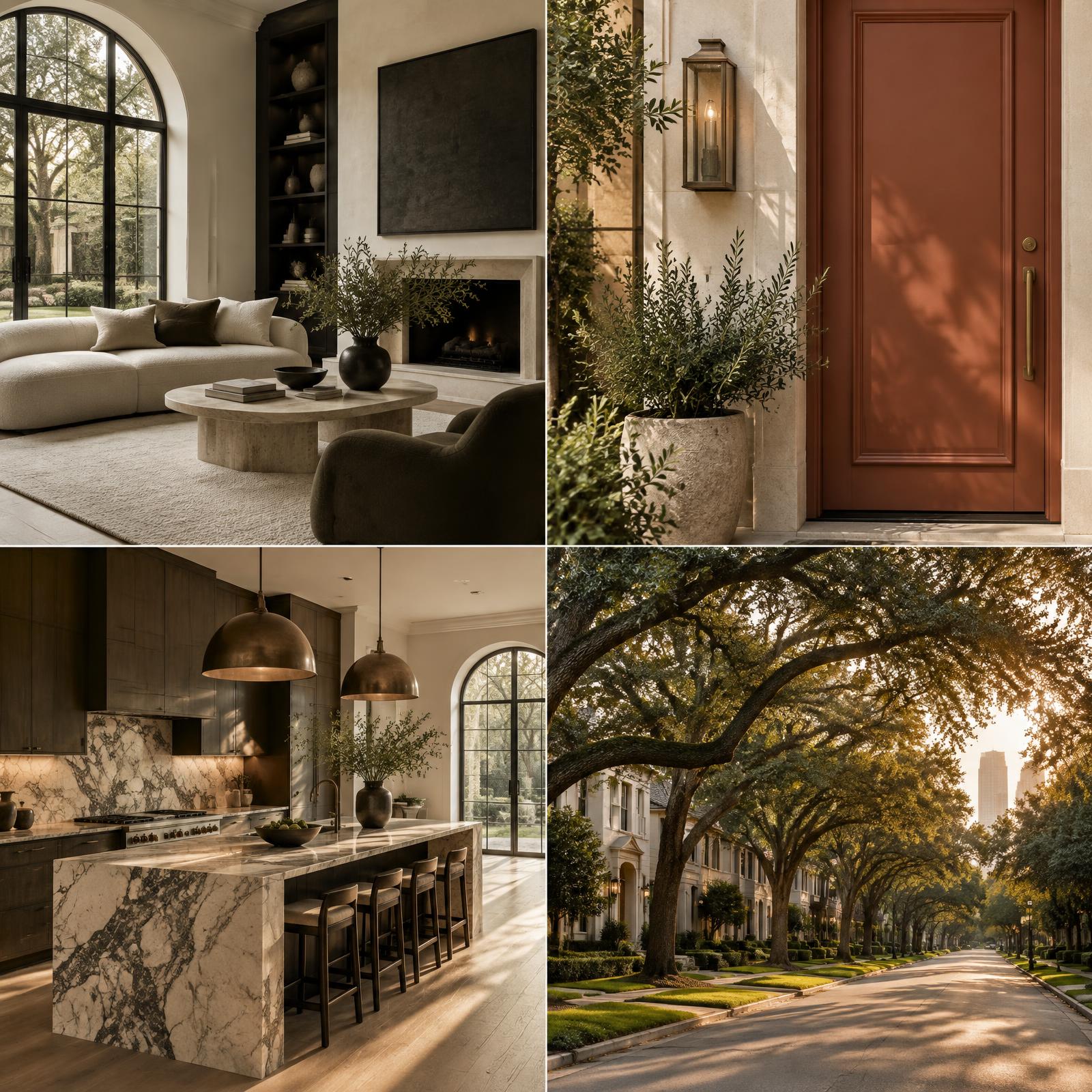 Houston home and neighborhood editorial